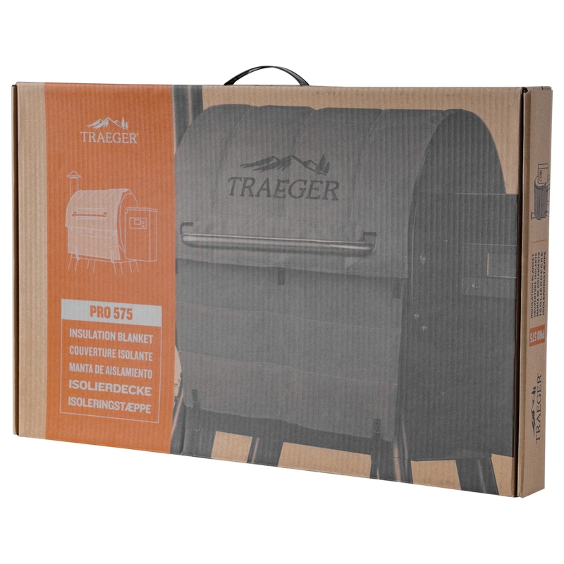 Traeger BAC626 Insulated Blanket Grill Cover, 24-1/2 in D, 45 in W, 1/2 in H, Fabric, Gray - 1