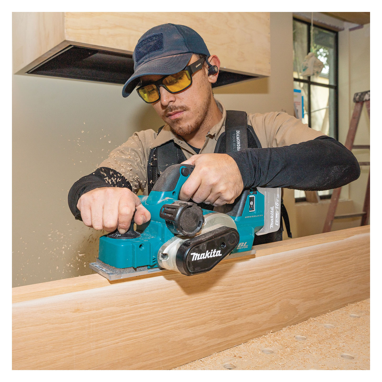 Makita XPK02Z Planer, Tool Only, 18 V, 3-1/4 in W Planning, 1/8 in D Planning, 12,000 rpm Speed - 2