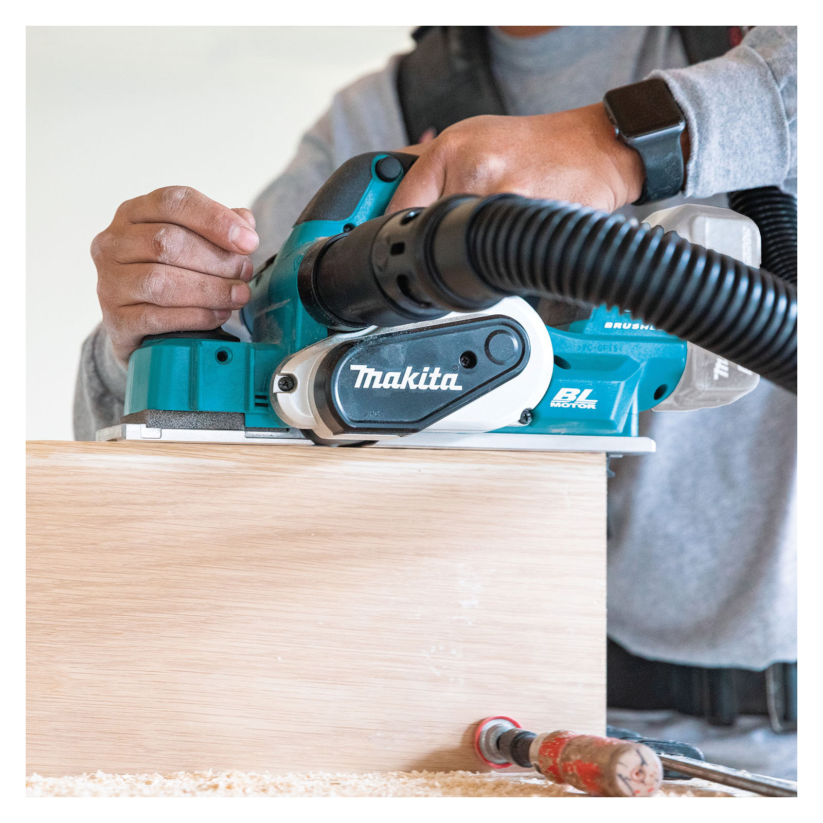 Makita XPK02Z Planer, Tool Only, 18 V, 3-1/4 in W Planning, 1/8 in D Planning, 12,000 rpm Speed - 3