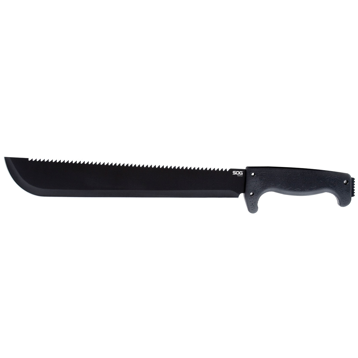 SOG MC01-N Machete, 13 in OAL, HCS Blade, Dual-Edged Blade, Rubber Handle - 4