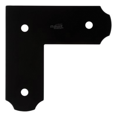 National Hardware N800-014 L-Strap Tie, 8-1/4 in L, 8-1/4 in W, Steel, Storm Shine Powder-Coated - 2