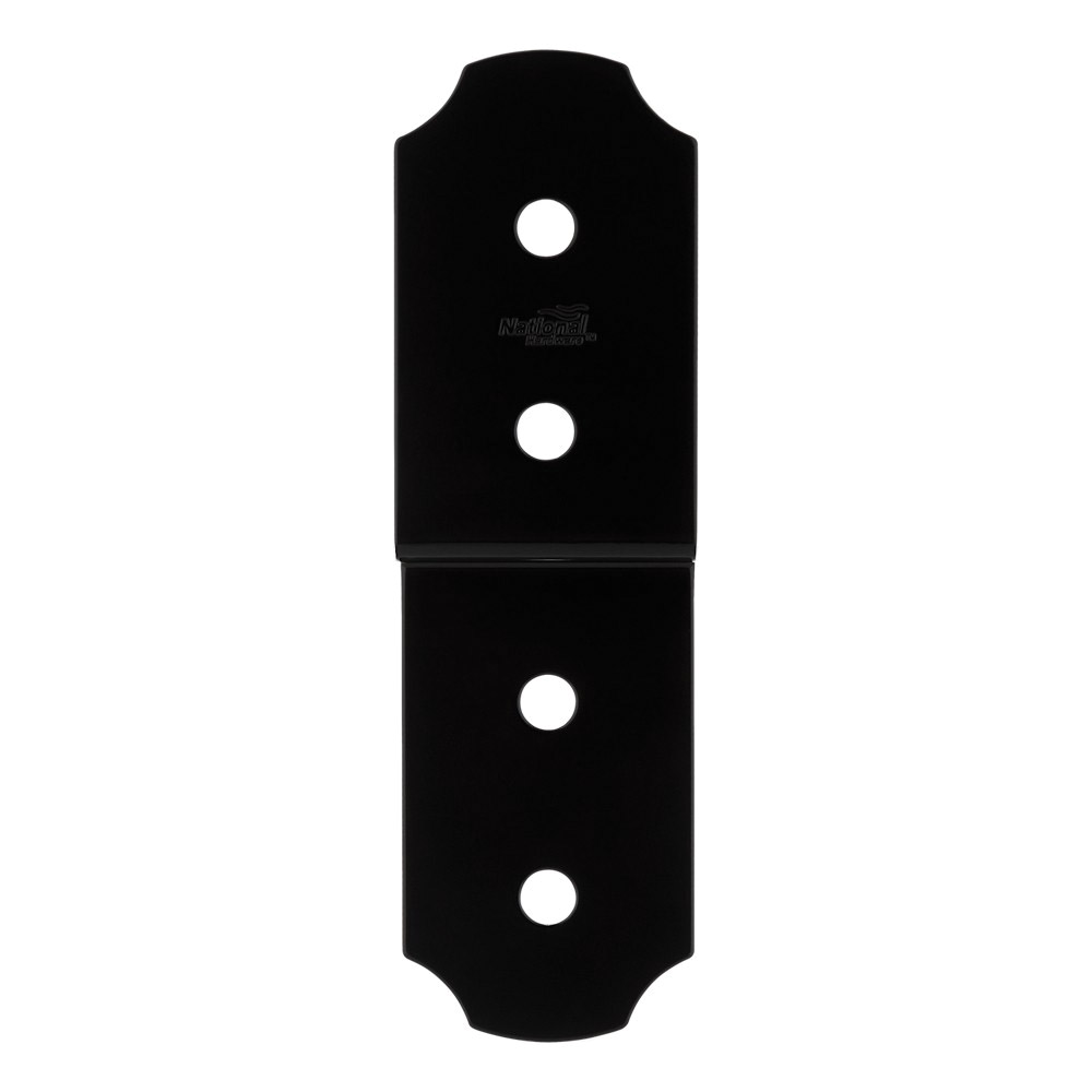 National Hardware Hartley 1219BC Series N800-024 Joist Tie, 10 in L, 3 in W, Steel, Storm Shine/Powder-Coated, Black - 2