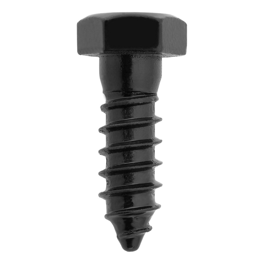National Hardware V1864 Series N800-123 Lag Screw, 1/2 in Thread, 1-1/2 in L, Steel, Black Powder-Coated/Galvanized - 2