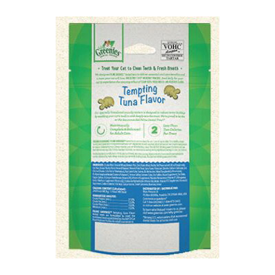Feline Greenies 10205272 Cat Dental Care, Tempting Tuna Flavor, 4.6 oz Bag - 2
