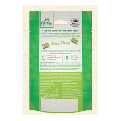Feline Greenies 10205297 Cat Dental Care, Catnip Flavor, 9.75 oz Tub - 2