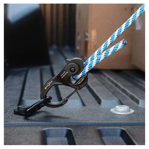 Nite Ize CamJam XT NCJSA-29-R3 Cord Tightener with Coyote Paracord, Aluminum, For: 1/16 in to 3/16 in W Rope Size - 3