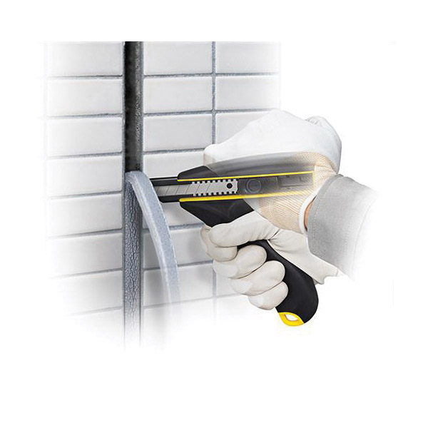 Tajima DC-690 Utility Knife, 0.9 in W Blade, Stainless Steel Blade, Non-Slip Grip Handle - 3