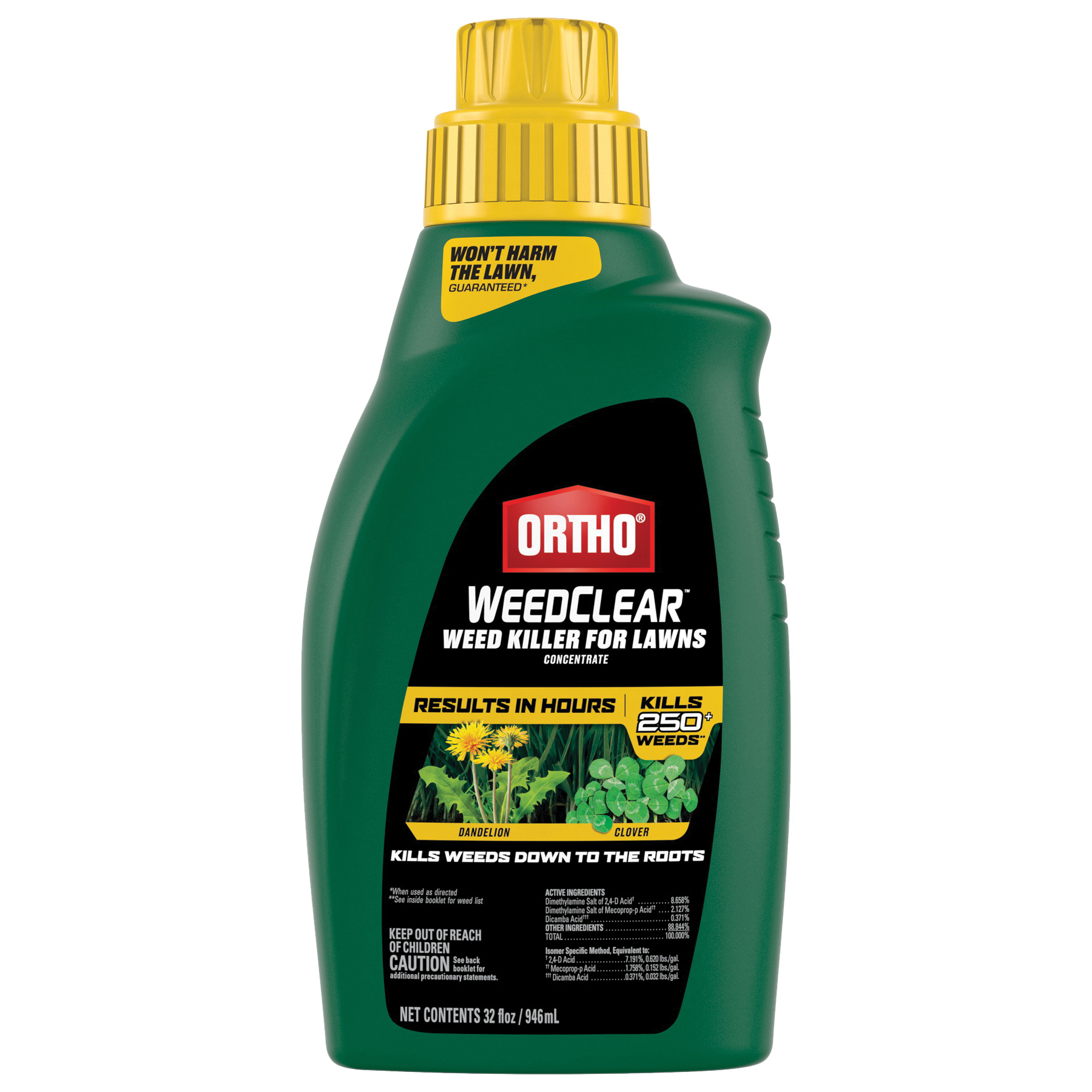 Ortho 0204710 Concentrated Lawn Weed Killer, Liquid, 32 oz Bottle - 1