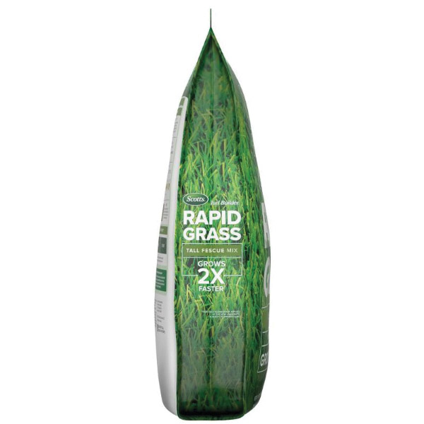 Scotts 18222 Rapid Grass Seed Mix, 5.6 lb Bag, 1845 sq-ft Coverage Area, Tall Fescue - 2