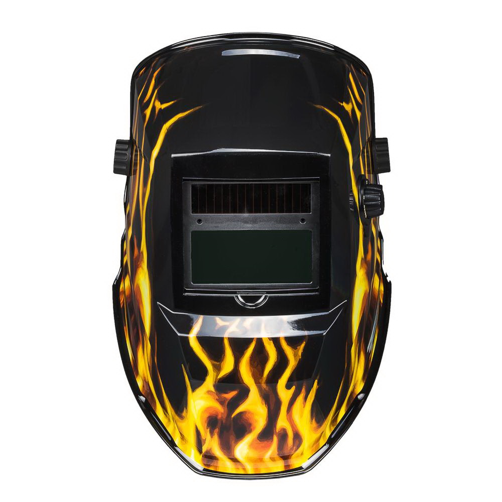 Forney Scorch Series 55859 ADF Welding Helmet, 5-Point Ratchet Harness Headgear, UV/IR Lens, 3.62 x 1.65 in Viewing - 2
