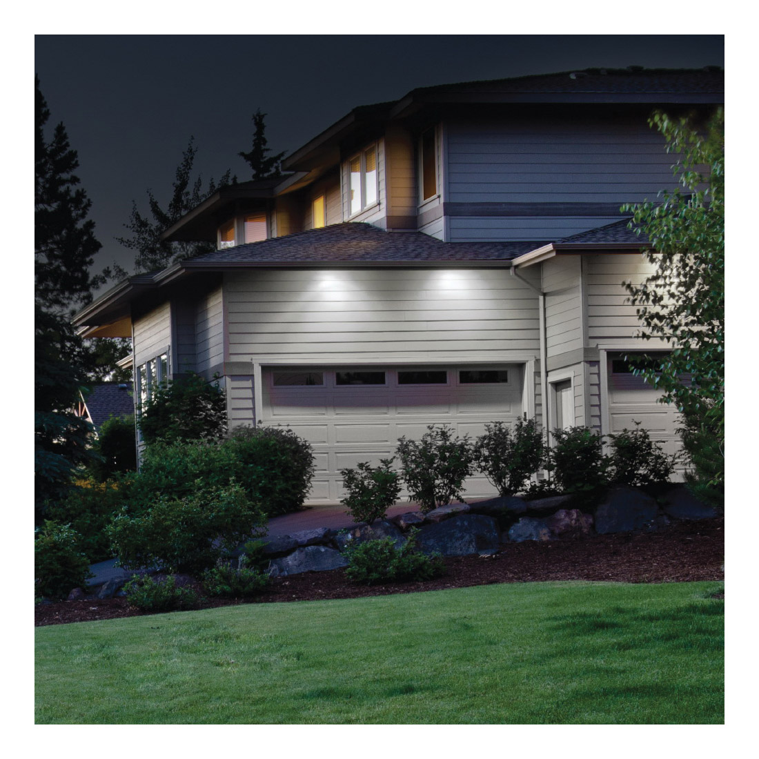 Feit Electric S9DFL/850/MOT/WH Dual-Head Flood Light, 120 V, LED Lamp, Daylight Light, 2000 Lumens, White Fixture - 3