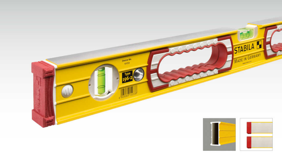 Stabila 37896 Spirit Level Framer Set, 2-Vial, Aluminum - 2