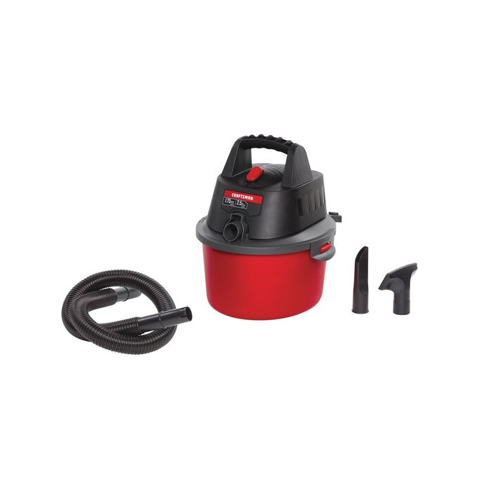 Craftsman CMXEVBE17250 Wet and Dry Vacuum, 2.5 gal, 49 cfm Air, 120 V, Black/Red - 5