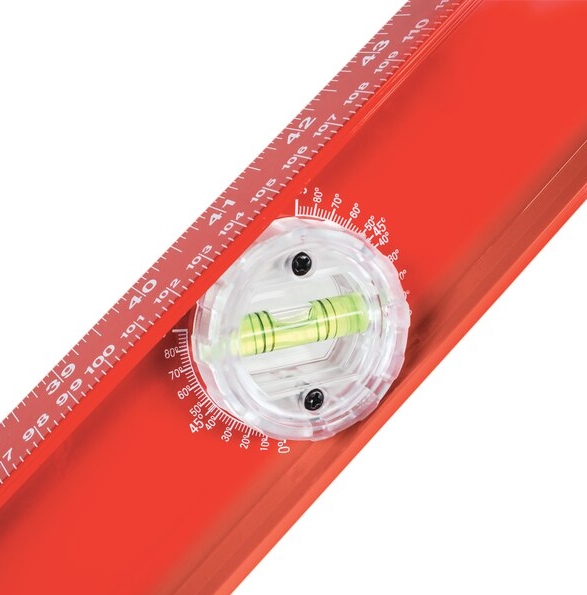 Craftsman CMHT82345 I-Beam Level, 48 in L, 3-Vial, Magnetic, Aluminum, Red - 3