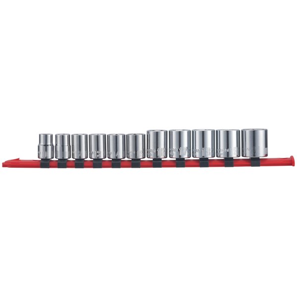 Craftsman CMMT12043 Series Socket Set, Includes: 6 Point Shallow Sockets, Chrome Vanadium Steel, Chrome Polished - 4