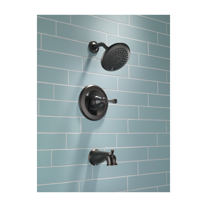 Delta Monitor Nura 14 Series 144984C-OB-A Tub and Shower Faucet, 1-Function Showerhead, 1.75 gpm Showerhead, 1-Handle - 2
