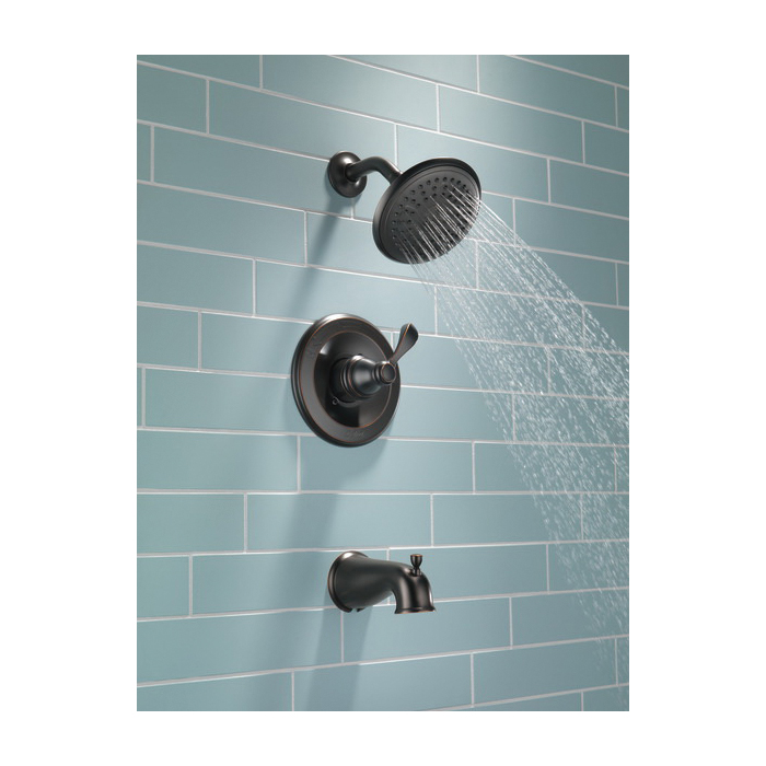 Delta Monitor Nura 14 Series 144984C-OB-A Tub and Shower Faucet, 1-Function Showerhead, 1.75 gpm Showerhead, 1-Handle - 5