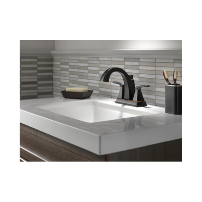 Delta Flynn Series 25768LF-OB Centerset Bathroom Faucet, 1.2 gpm, 2-Handle, 3-Faucet Hole, Oil Rubbed Bronze - 3