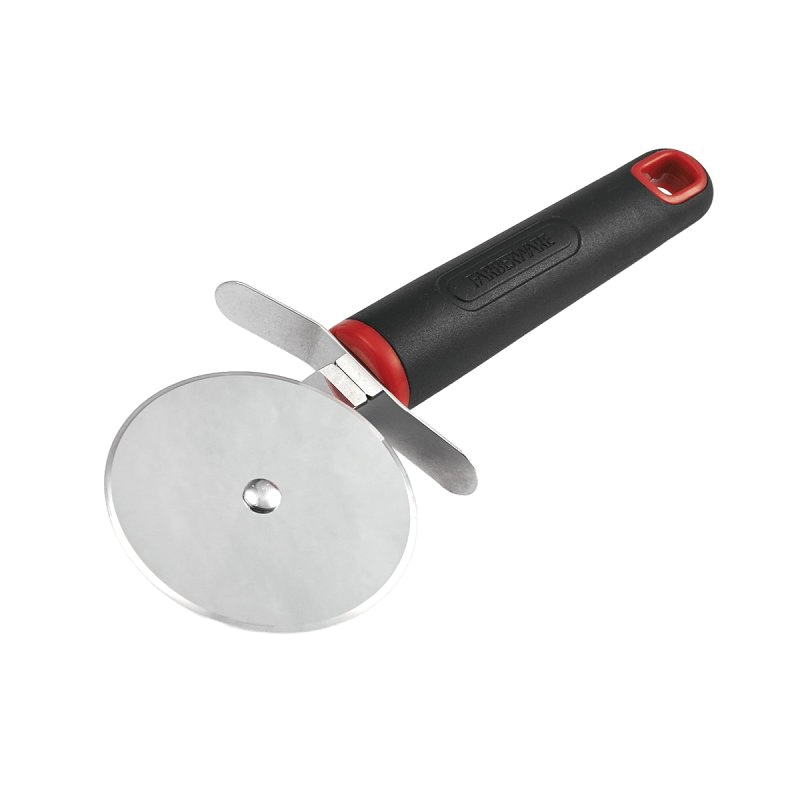 Farberware 5211651 Pizza Cutter, Stainless Steel Blade, Comfort-Grip Handle, Black Handle, Dishwasher Safe: Yes - 1
