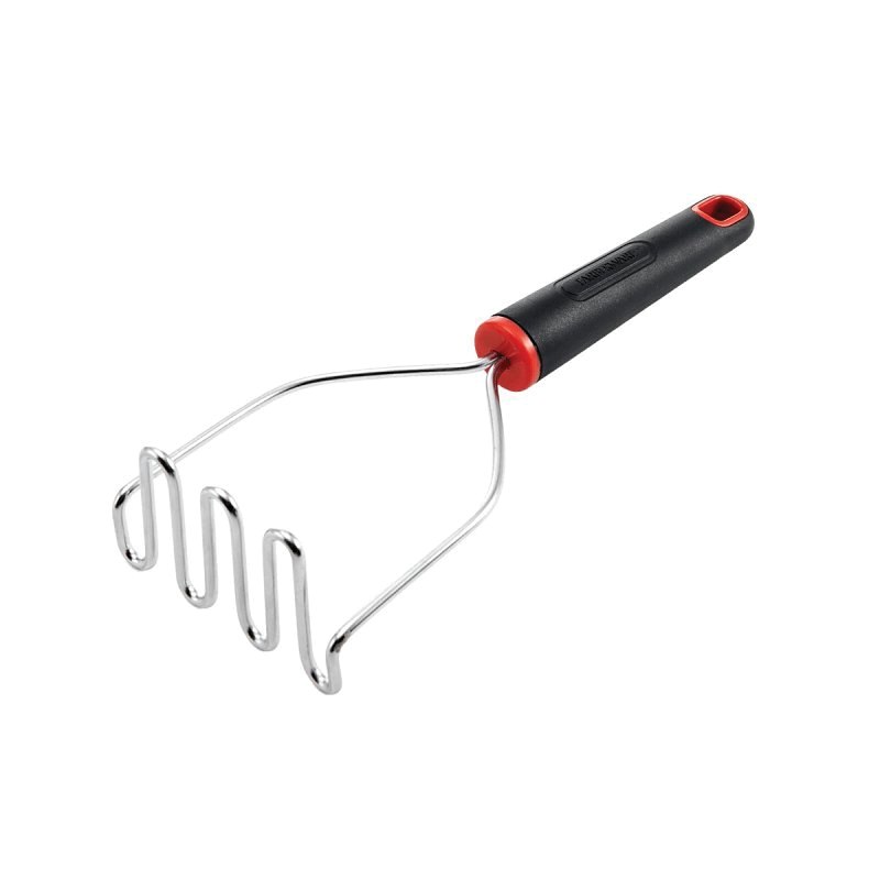 Farberware 5211649 Potato Masher, Stainless Steel Head, Plastic Handle, Black Handle - 1