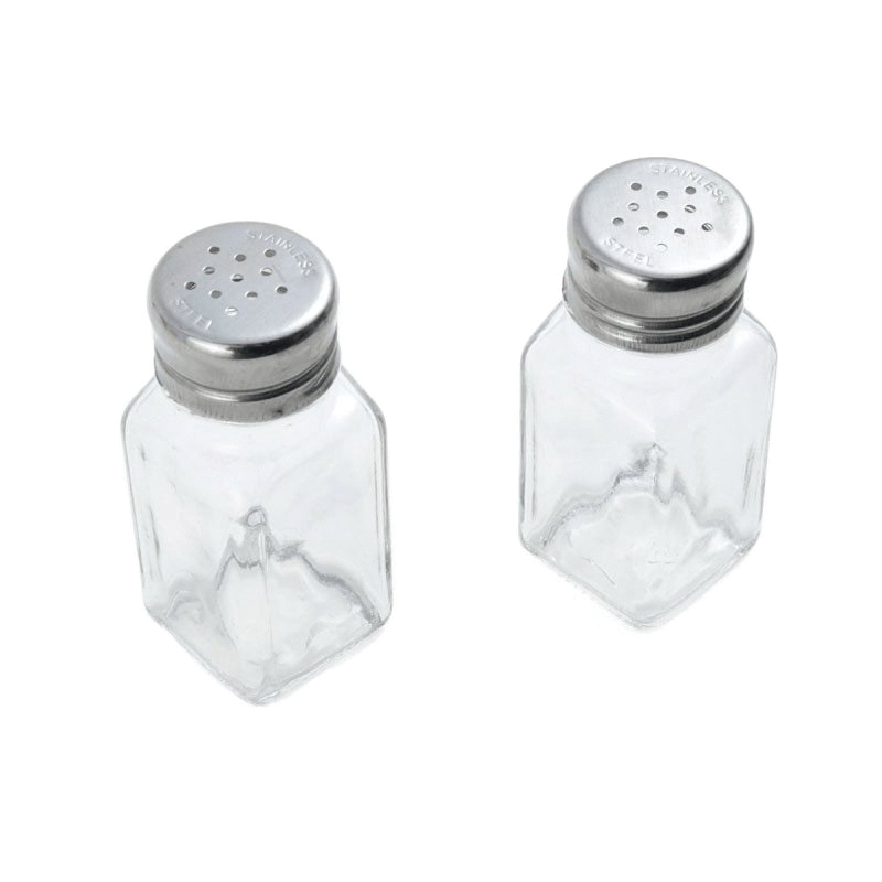 Farberware 5216093 Salt and Pepper Shaker, 2 oz, Glass, Beige - 1