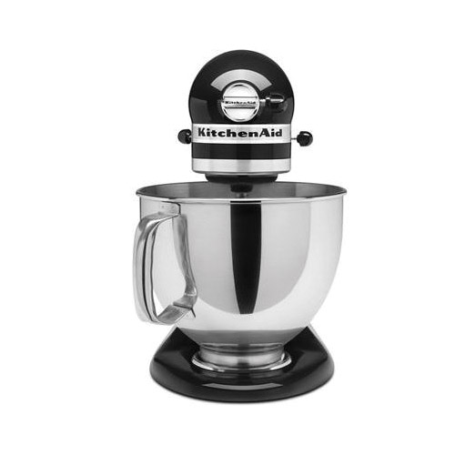 KitchenAid Artisan Series KSM150PSOB Tilt-Head Stand Mixer, 5 qt Bowl, 325 W, Stainless Steel Bowl, Onyx Black - 2