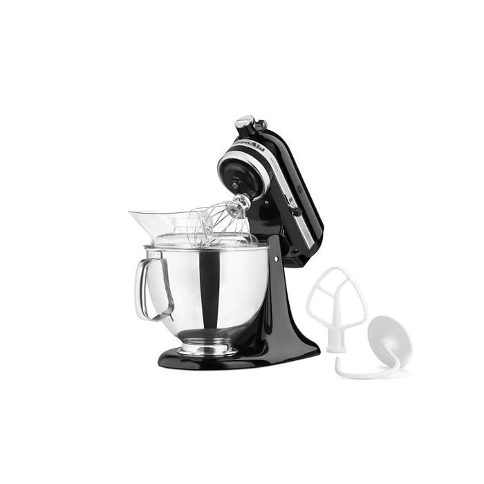 KitchenAid Artisan Series KSM150PSOB Tilt-Head Stand Mixer, 5 qt Bowl, 325 W, Stainless Steel Bowl, Onyx Black - 3