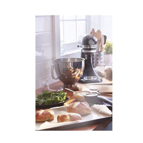 KitchenAid Artisan Series KSM150PSOB Tilt-Head Stand Mixer, 5 qt Bowl, 325 W, Stainless Steel Bowl, Onyx Black - 4