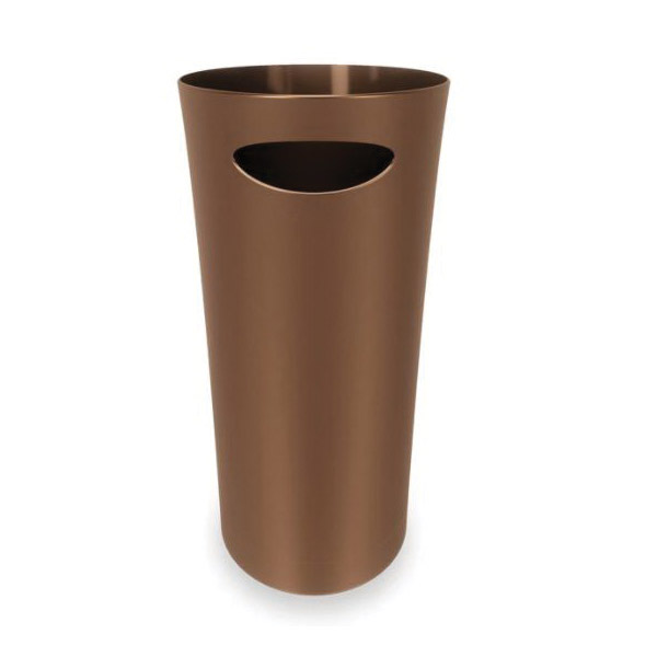 umbra 082610-125 Skinny Trash Can, 2 gal Capacity, Polypropylene, Bronze - 4