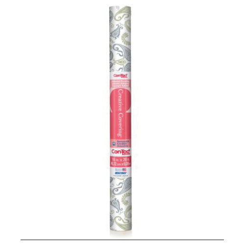 Con-Tact Creative Covering 09F-C9V03-12 Shelf Liner, 9 ft L, 18 in W, Vinyl, Abbey Sage - 2