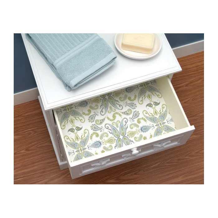 Con-Tact Creative Covering 09F-C9V03-12 Shelf Liner, 9 ft L, 18 in W, Vinyl, Abbey Sage - 3