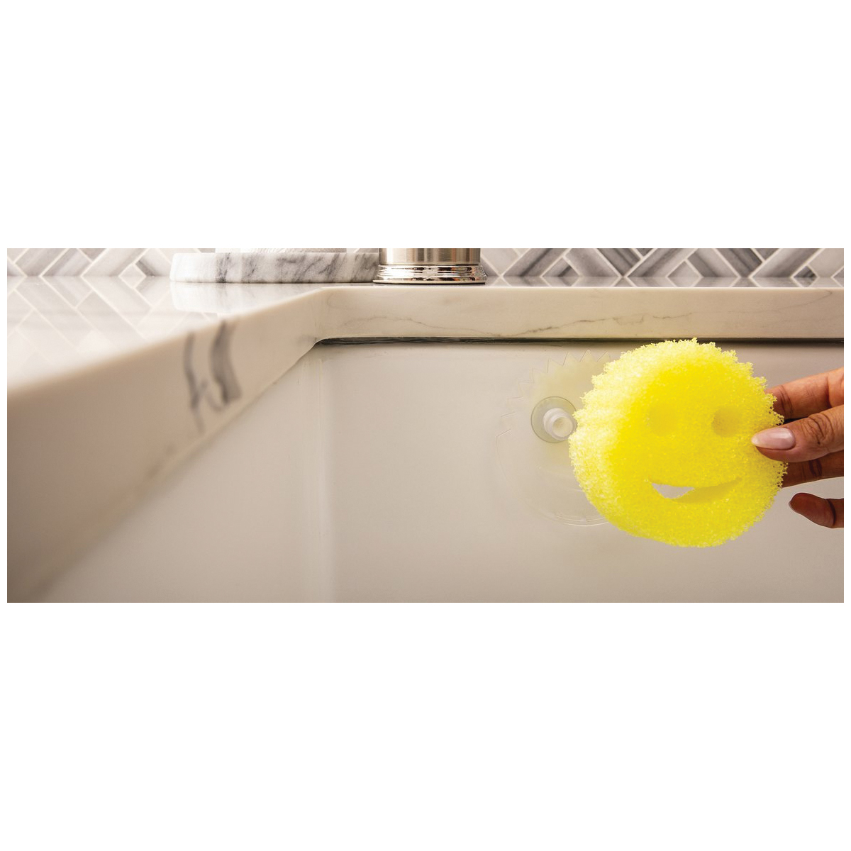 Scrub Daddy Daddy Caddy Series DCDDY12CT Sponge Holder, Polymer Foam, Clear - 3