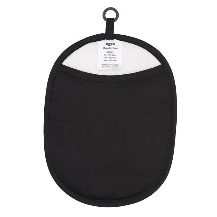 Oxo 11220500 Pot Holder, Fabric/Silicone, Black - 2