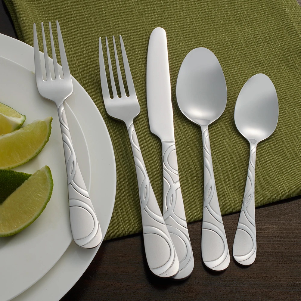 Pfaltzgraff 5153138 Flatware Set, Stainless Steel, 8 in L - 2