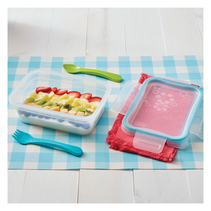 Snapware 1109973 Food Storage Container, 3 Cups Capacity, Plastic, 4-3/4 in L, 6-3/4 in W, 2-1/4 in H - 3