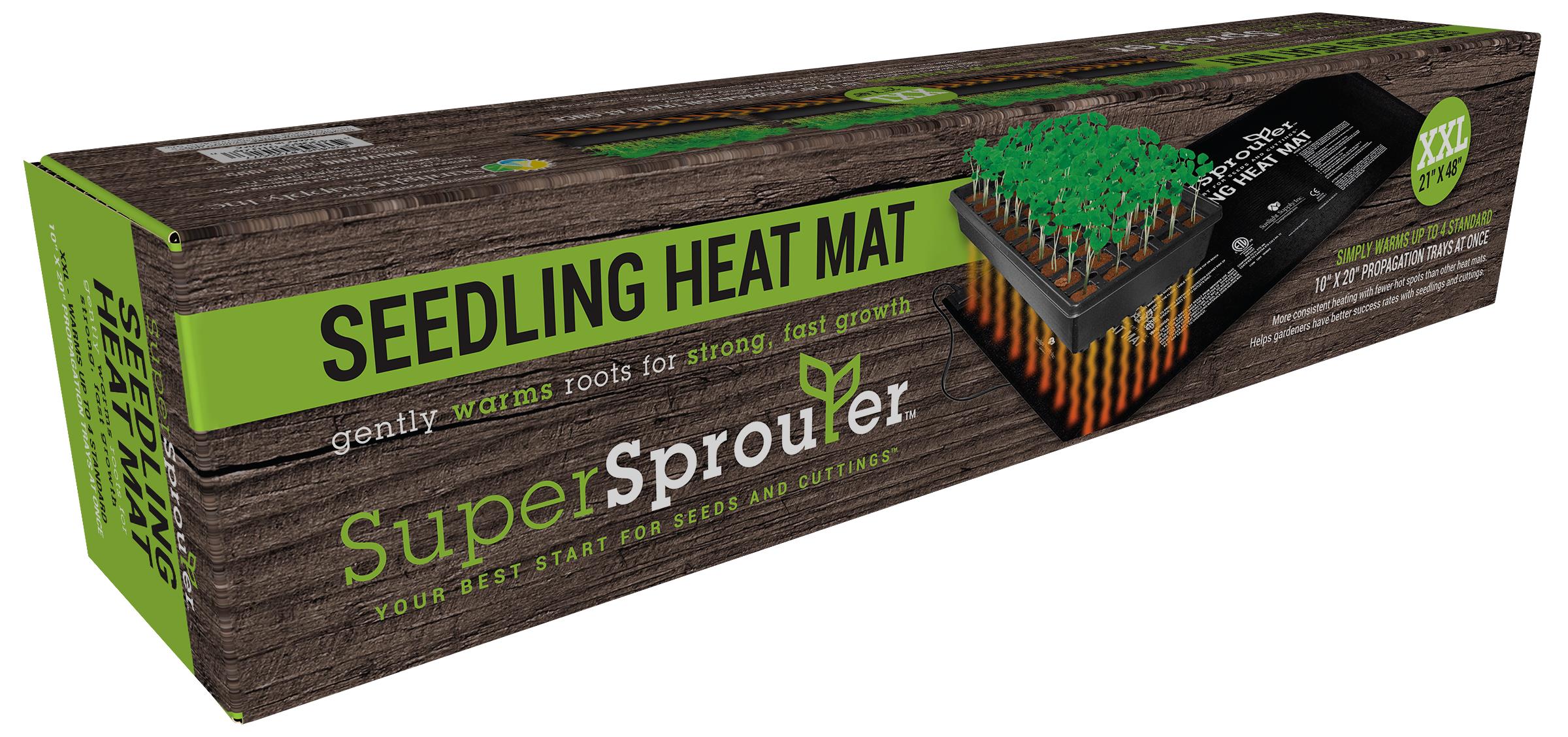Super Sprouter HGC726677 Seedling Heat Mat, 21 in L, 48 in W, 120 V - 3