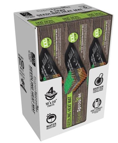 Super Sprouter HGC726677 Seedling Heat Mat, 21 in L, 48 in W, 120 V - 4