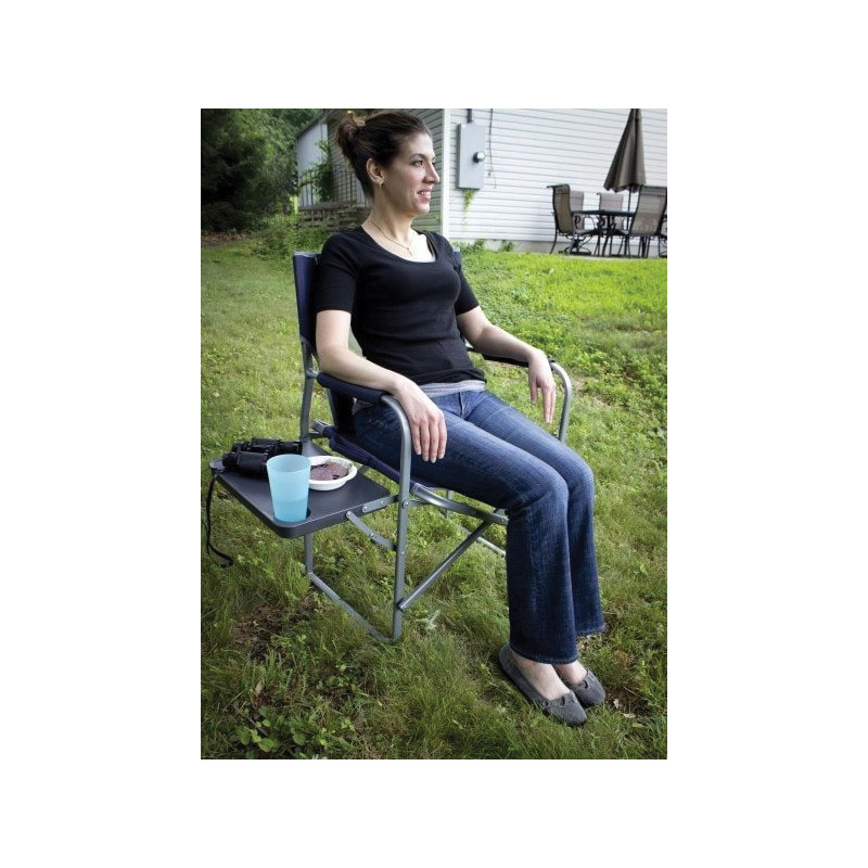 GCI Outdoor 36514-ACEH001 Director's Chair, 21.3 in W, 23.4 in D, 37.8 in H, Steel Frame, Gray Frame, Nylon Seat - 5