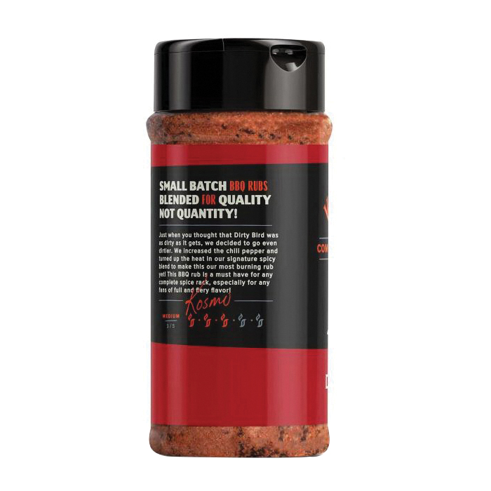 Kosmos Q Rub-DBH-SHK Rub, Dirty Bird Hot, 11 oz - 2