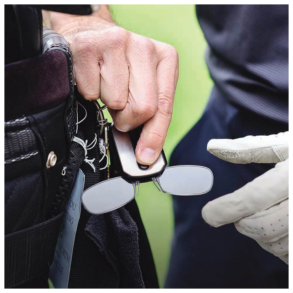 ThinOptics KC1.0BLACKISR Reading Glasses, Polycarbonate Frame, +1 Diopter, Includes: Silver Keychain Case - 4
