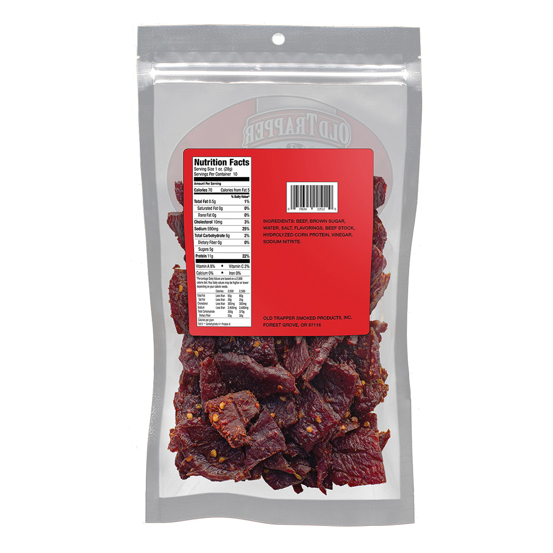 Old Trapper 22512T Beef Jerky, Hot, Spicy - 2