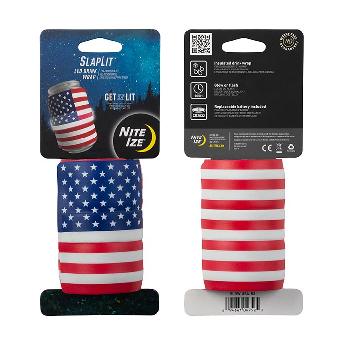 Nite Ize SlapLit SLDW-USA-R3 LED Drink Wrap, Rubber - 2