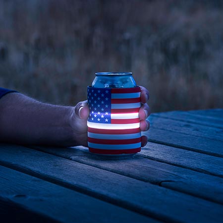 Nite Ize SlapLit SLDW-USA-R3 LED Drink Wrap, Rubber - 3