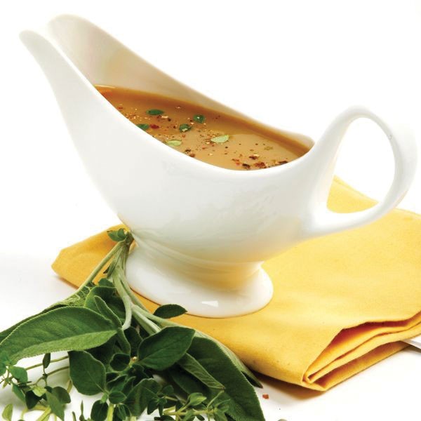 Norpro 8350 Gravy/Sauce Boat, 16 oz, 4-3/4 in L, 8-3/4 in W, Ceramic, White - 2