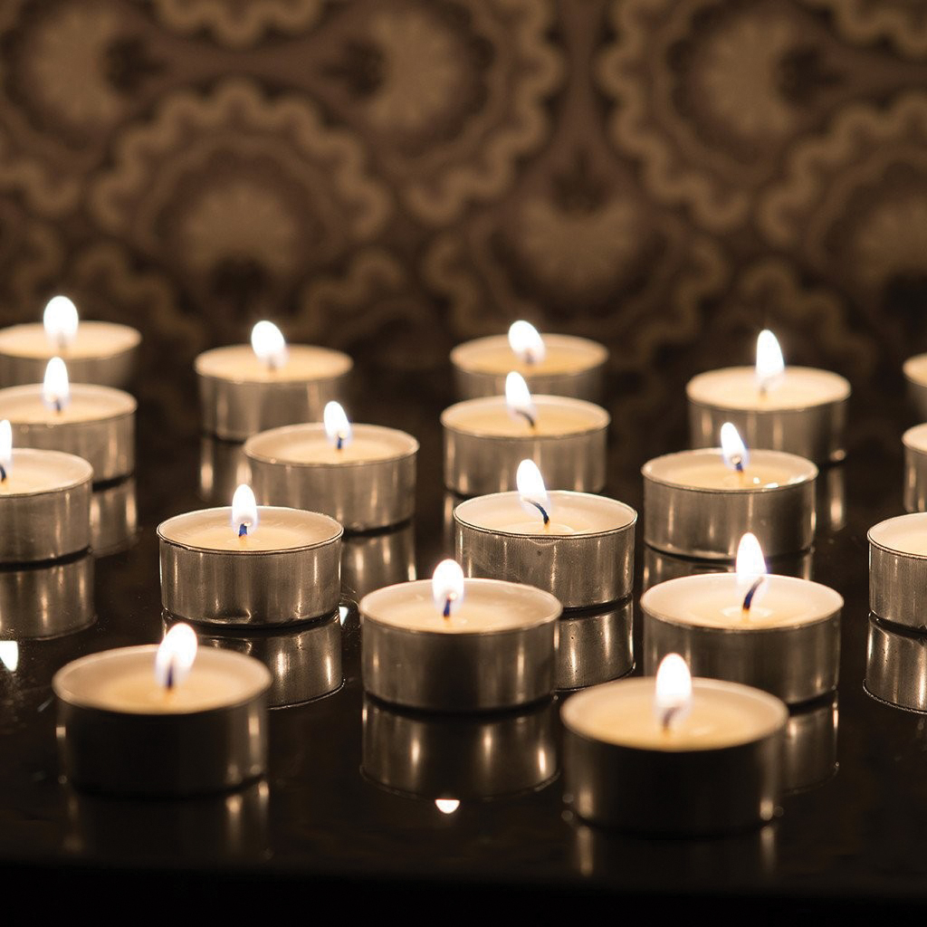 GoodLight TL5-24 Candle, 1-1/2 in Dia x 5/8 in H Dimensions, Unscented, 24/PK - 3