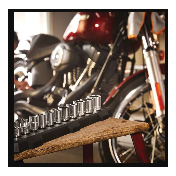 Craftsman CMMT12042 Series Socket Set, Includes: 6 Point Shallow Sockets, Chrome Vanadium Steel, Polished Chrome - 3