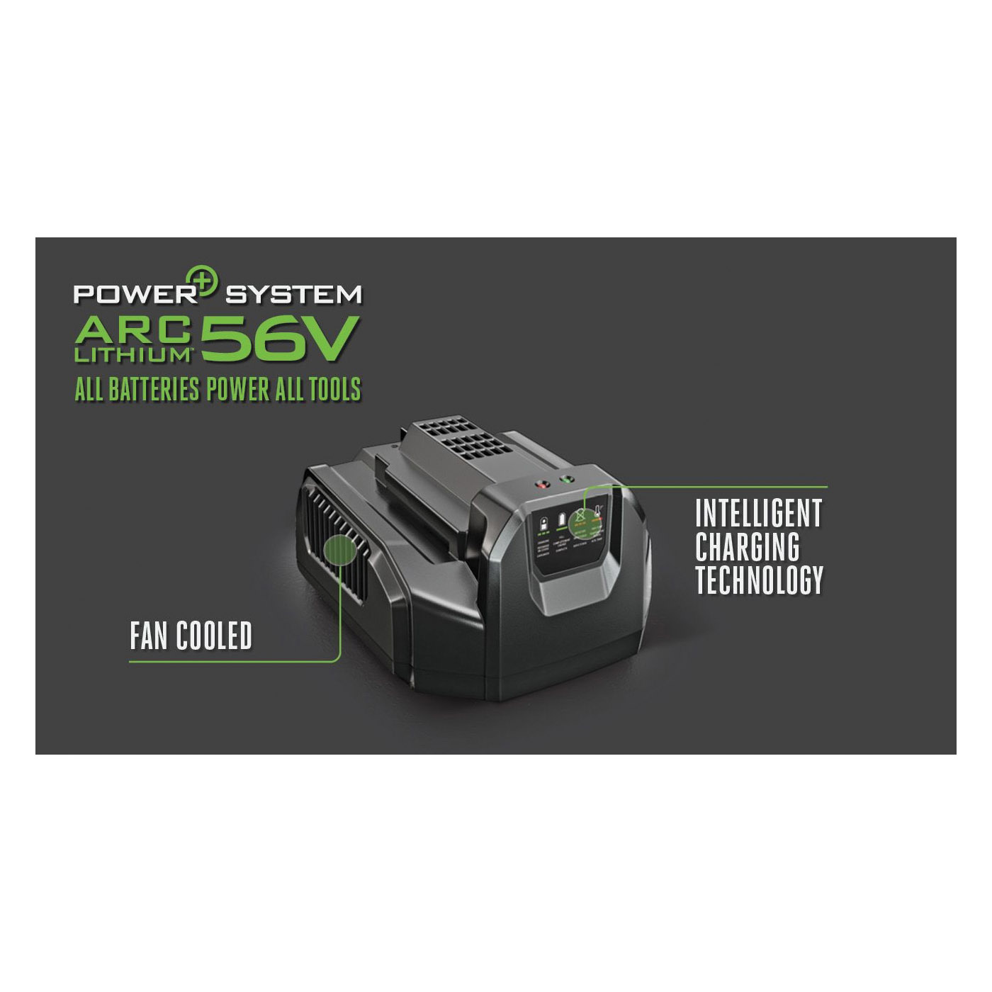 EGO CH2100 Charger, 56 V Output, 40 to 145 min Charge - 2