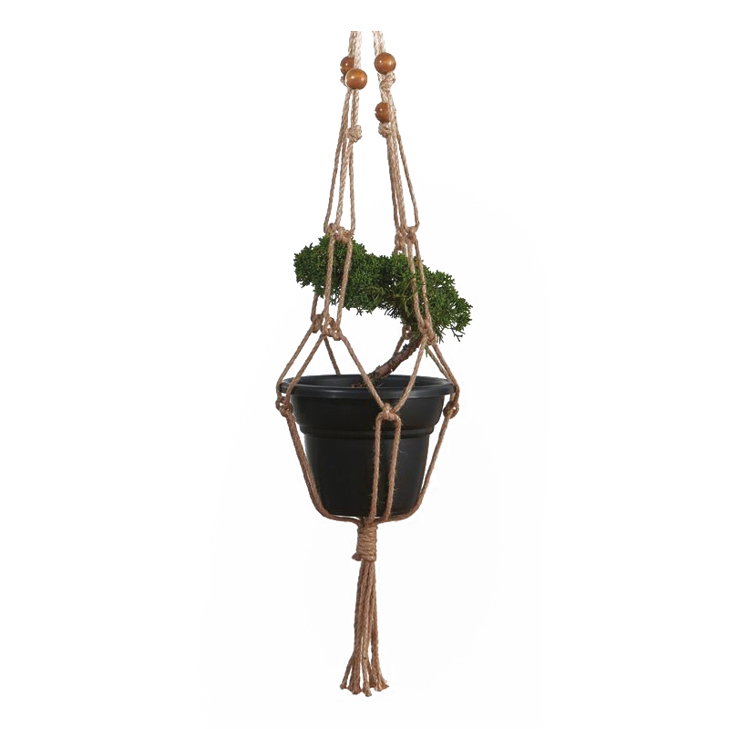 Primitive Planters 2855 Plant Hanger, 36 in H, Jute, Natural - 1