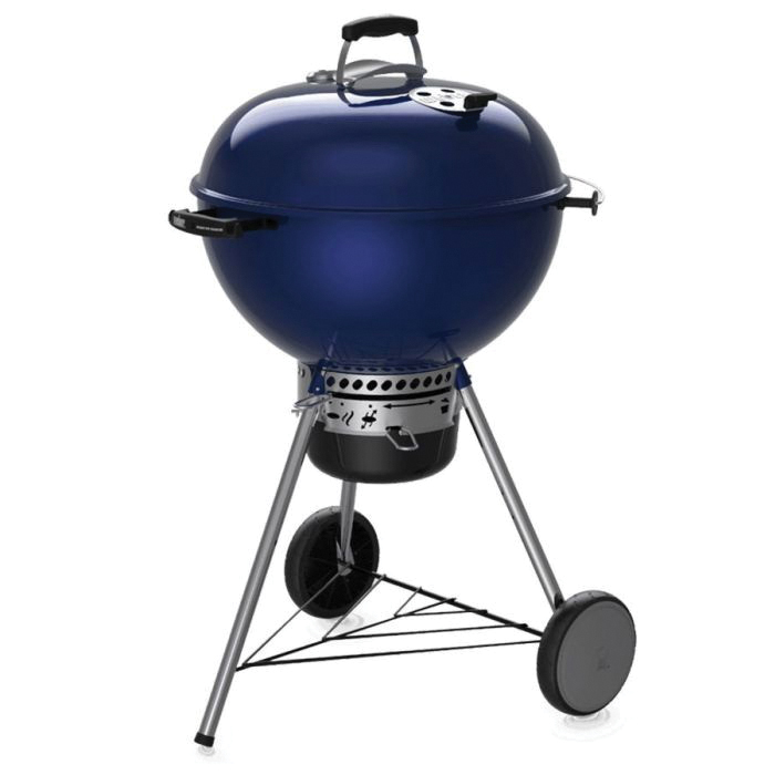 Weber Master-Touch Series 14516001 Charcoal Grill, 1-Grate, 363 sq-in Primary Cooking Surface, Deep Ocean Blue - 2