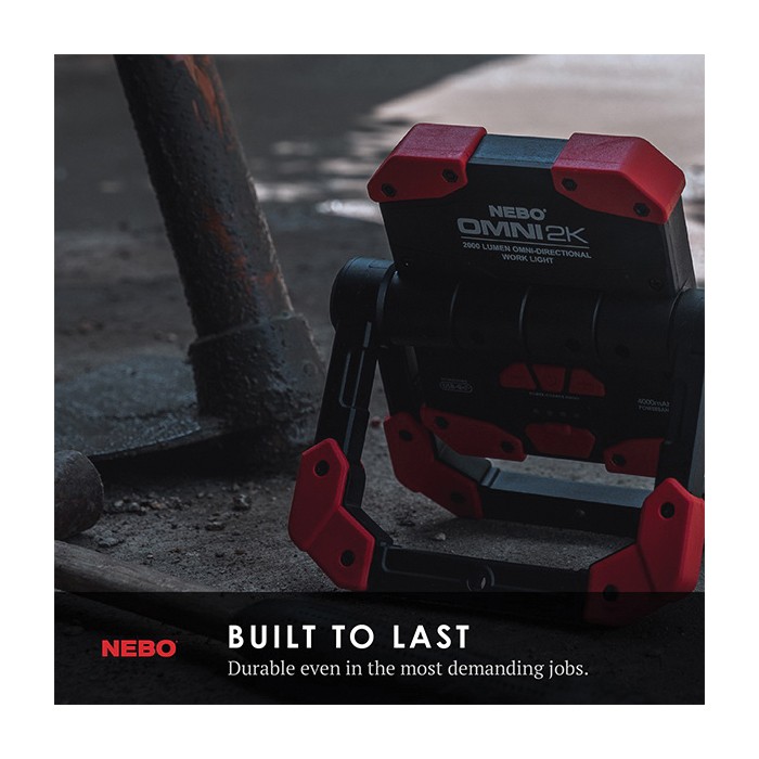 Nebo OMNI Series NEB-WLT-0015 Work Light, LED Lamp, 20 to 2000 Lumens - 4